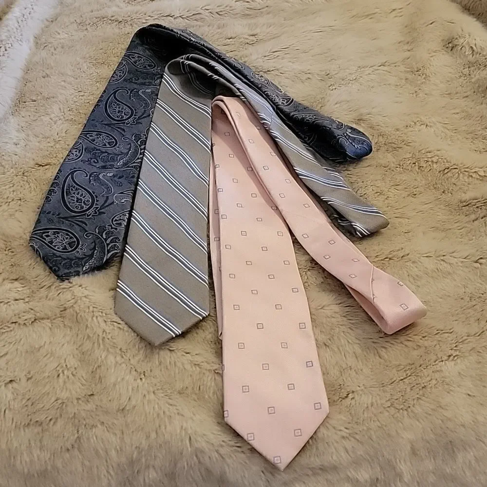 MICHAEL KORS 100% SILK TIES - LOT OF THREE